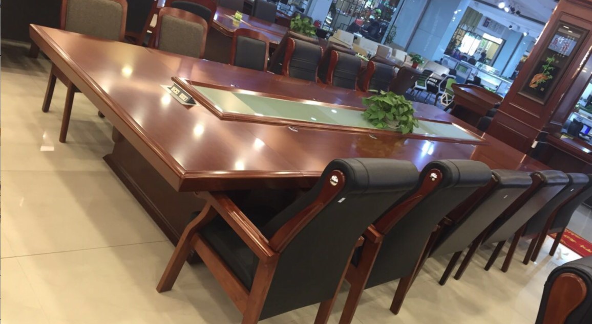 君发永旺 实木办公室大会议桌