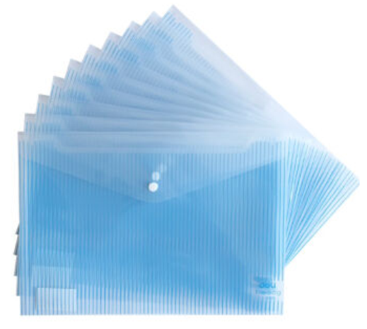 得力(deli) 5630 A4条纹半透明按扣文件袋 得力(deli) 5630 A4条纹半透明按扣文件袋