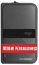 爱国者（aigo） HD816 1TB 无线移动硬盘 USB3.0 黑色