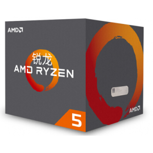 AMD 锐龙 5 2600X 处理器 6核12线程 AM4 接口 3.6GHz 盒装CPU处理器
