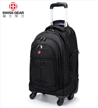 SWISSGEAR双肩拉杆包 男女旅行拉杆背包 多功能拉杆箱包行李包 登机箱-黑色 SWISSGEAR双肩拉杆包 男女旅行拉杆背包 多功能拉杆箱包行李包 登机箱-黑色