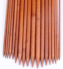 竹针毛线针棒针粗针/织毛衣针编织工具/围巾帽子针套装 简约针织用品 35cm4.5mm【4根 竹针毛线针棒针粗针/织毛衣针编织工具/围巾帽子针套装 简约针织用品 35cm4.5mm【4根