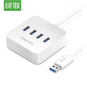 绿联（UGREEN）USB3.0分线器 高速4口HUB 多接口扩展转换器 笔记本电脑一拖四集线器延长