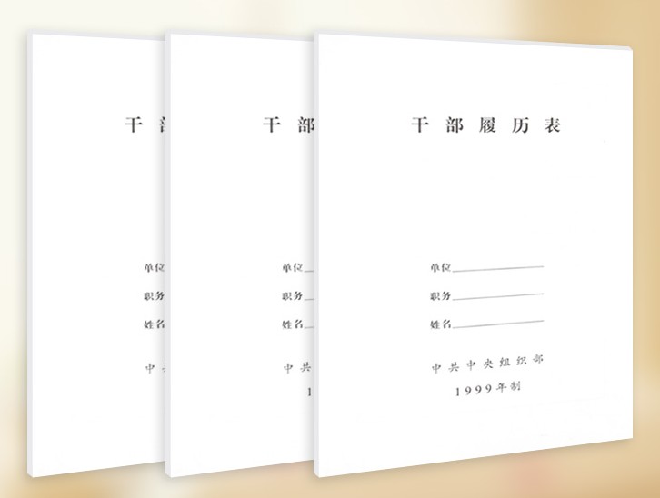 干部履历表 A4干部履历表 干部履历表 一包10本 干部履历表 A4干部履历表 干部履历表 一包10本