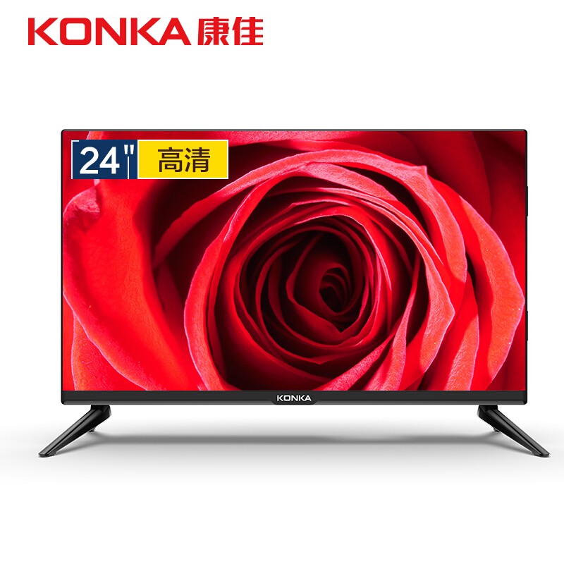 康佳(KONKA)LED24E330C 24英寸高清蓝光窄边卧室LED液晶平板电视机显示器工程机黑色 康佳(KONKA)LED24E330C 24英寸高清蓝光窄边卧室LED液晶平板电视机显示器工程机黑色