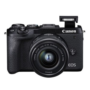 佳能（Canon）EOS M6 Mark II M62 微单相机 数码相机 银色套机 （15-45