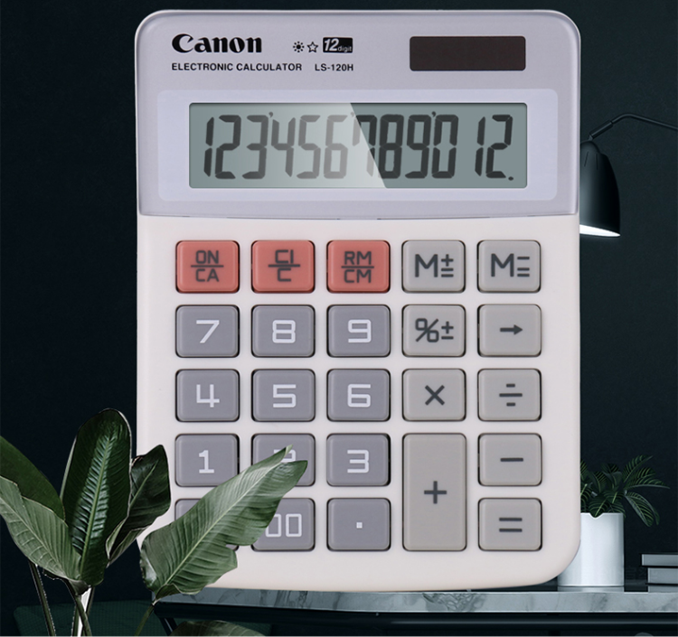 佳能Canon LS-120H 12位太阳能计算器 佳能Canon LS-120H 12位太阳能计算器